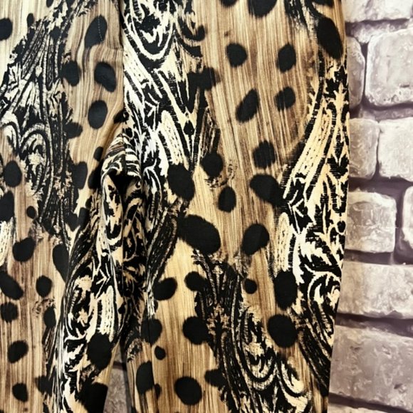 Chico's So Slimming Black, Brown & Ivory Crop Pants Size S/4 - Picture 4 of 8